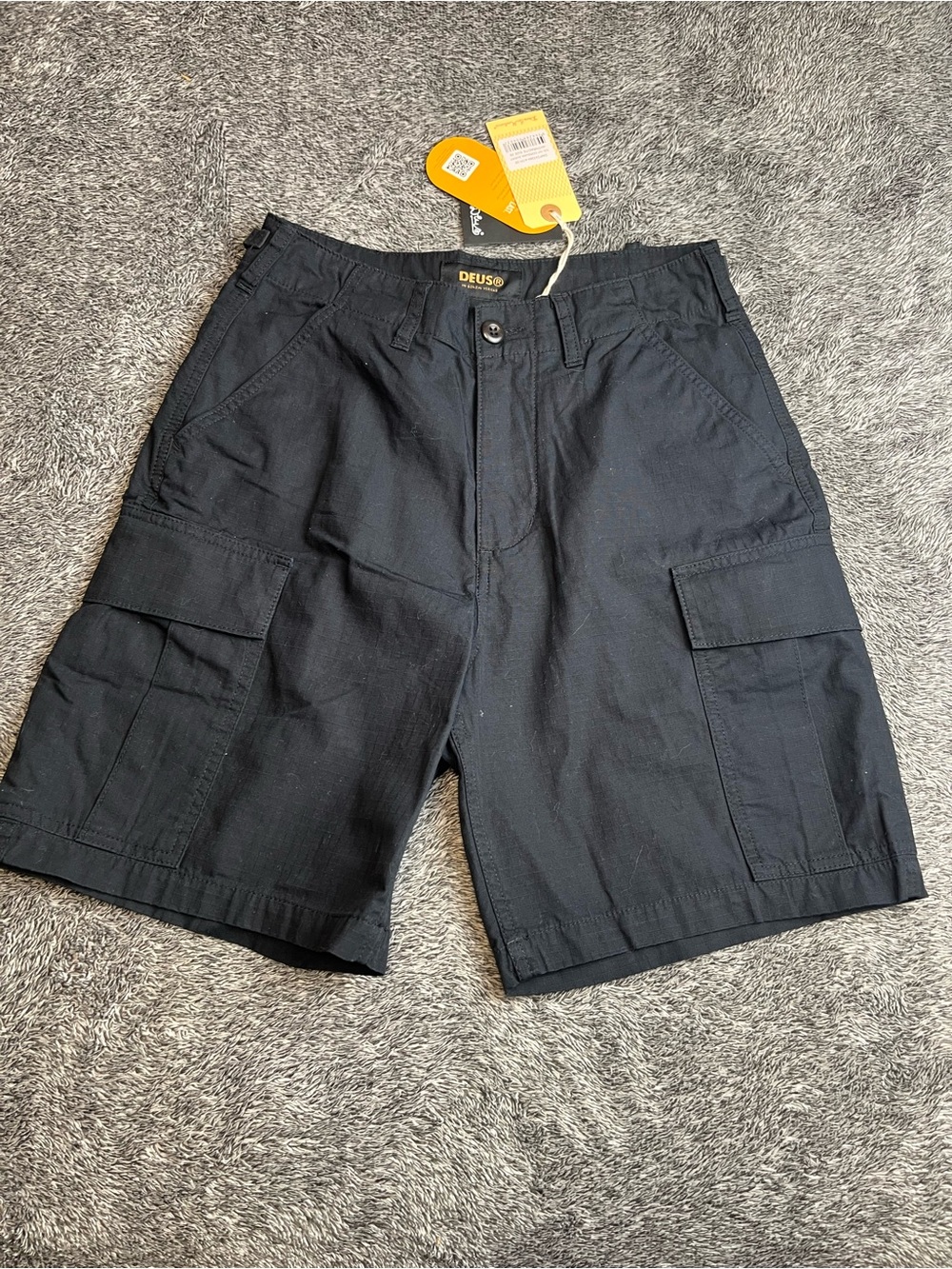 Deus Ex Machina OG 107 Cordura Cargo Shorts NWT Anthracite Size 28